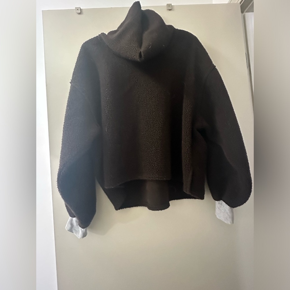 Free People oversized teddy sweater